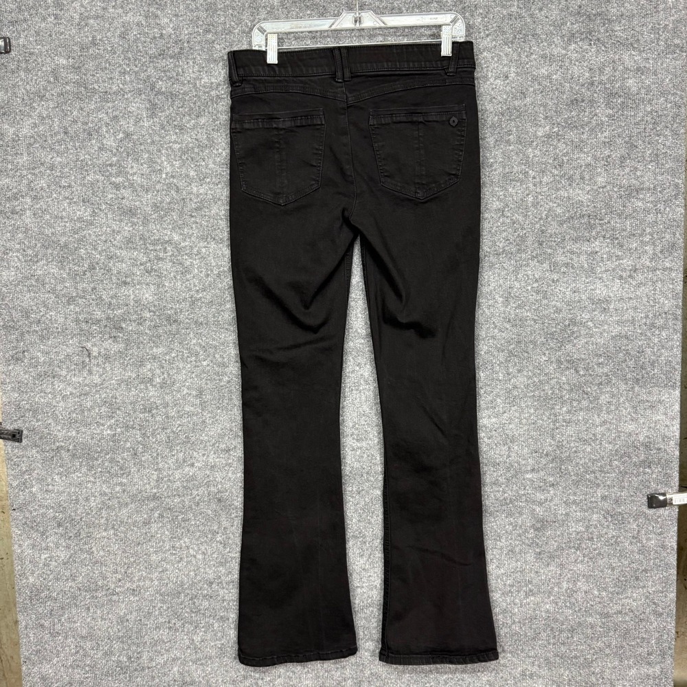 Democracy Jeans Womens 8 Black Bootcut Stretch Ab Solution Tummy Control 32x33 - Picture 4 of 16